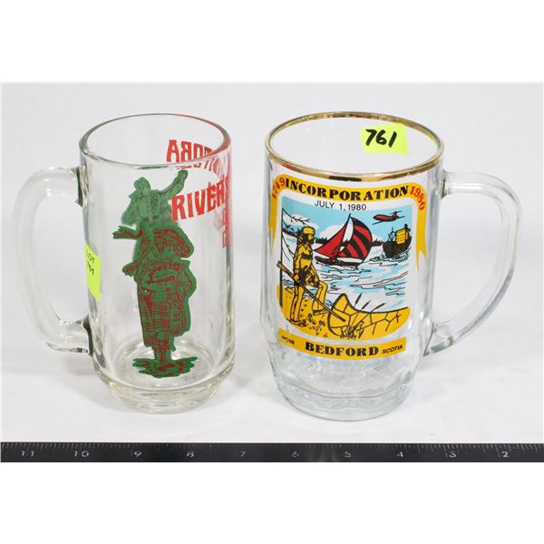 2 COLLECTOR BEER MUGS