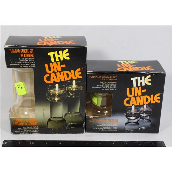2 NEW/OLD STOCK VINTAGE FLOATING CANDLES