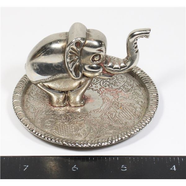SILVER TRINKET DISH/JEWELRY HOLDER, VINTAGE