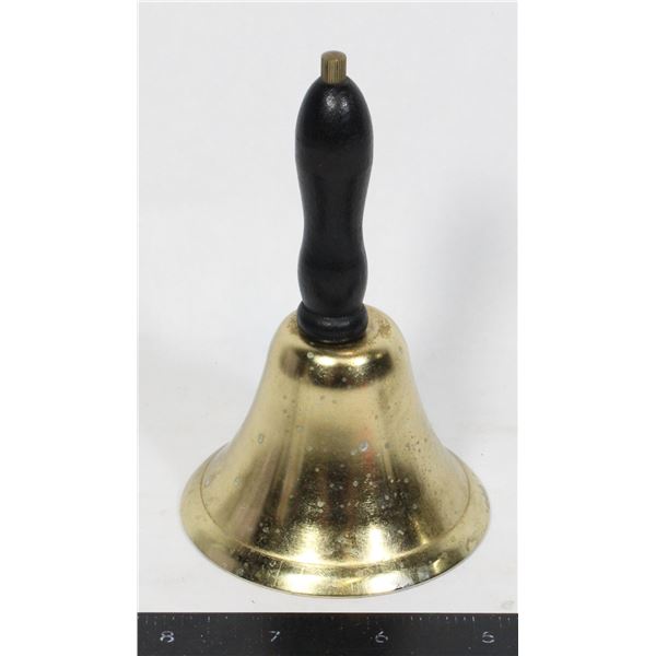 BRASS BELL WITH WOODEN HANDLE