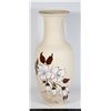 Image 1 : VINTAGE VASE WITH RAISED 3D HAND PAINTED FLOWERS