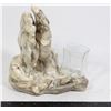 Image 1 : "PRAYING HANDS" - MARBLEIZED CANDLE HOLDER