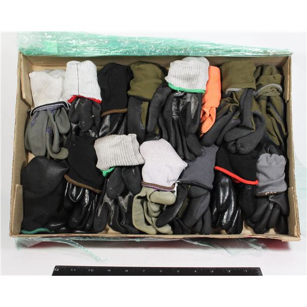 15 PAIRS OF USED WORK GLOVES