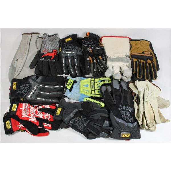 A DOZEN PAIRS OF LIGHTLY USED MEDIUM-HEAVY DUTY GL