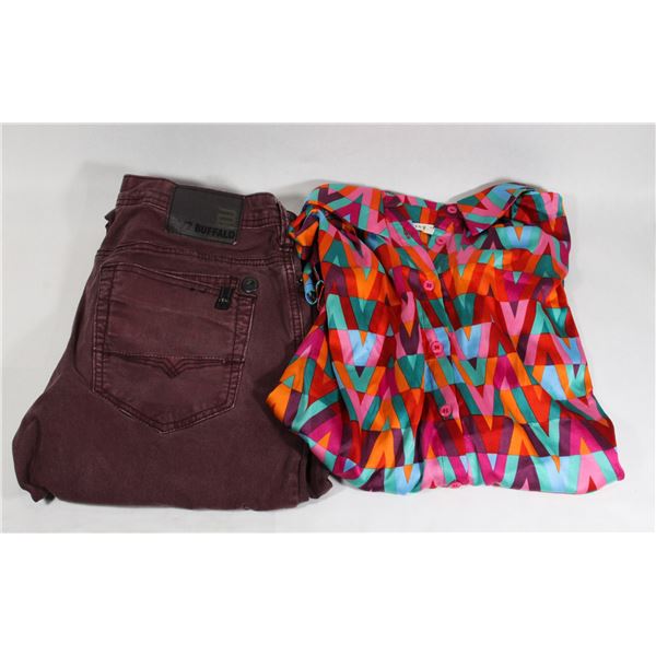 JODILF BLOUSE 1X + BUFFALO JEANS