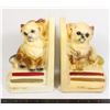 Image 1 : VINTAGE CHALKWARE DOG BOOKENDS