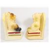 Image 2 : VINTAGE CHALKWARE DOG BOOKENDS