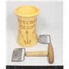 Image 1 : VINTAGE KITCHEN CADDY AND 2 SLICERS