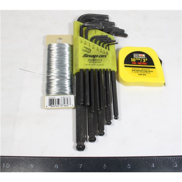 SNAP-ON 13 PIECE L-SHAPED BALL HEX WRENCH SET