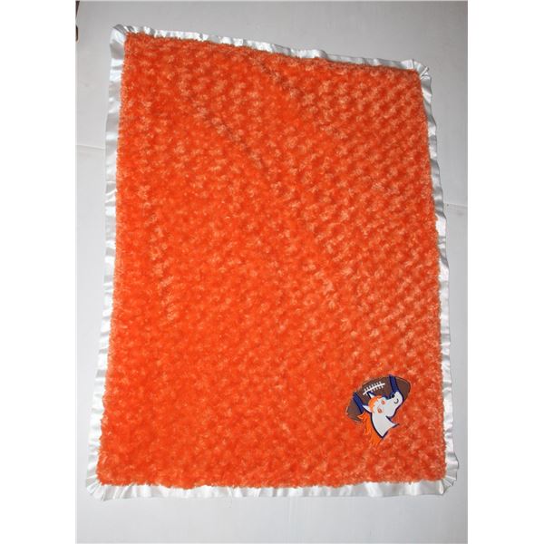 DENVER BRONCOS PLUSH BABY BLANKET