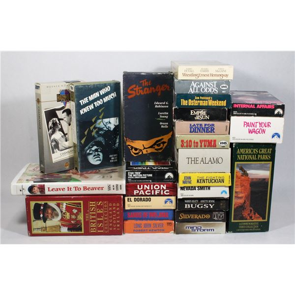 BAG OF VHS MOVIES