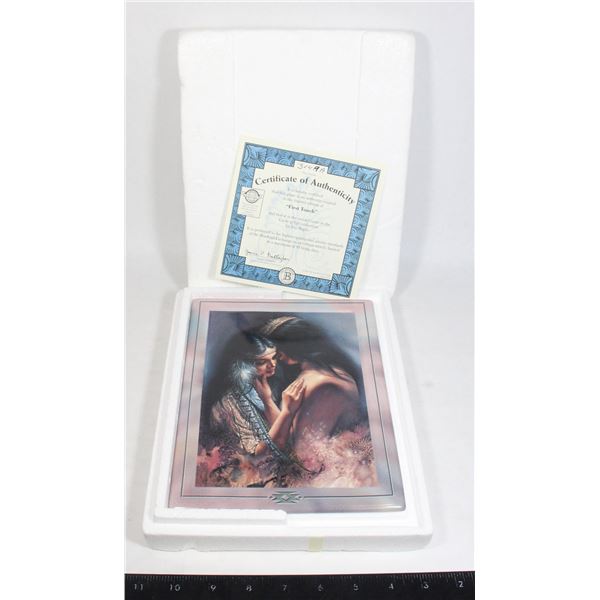 WALL PLATE - CIRCLE OF LIFE "FIRST TOUCH" COA BY