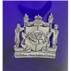 Image 2 : VINTAGE COBALT BLUE GLASS MUG WITH PEWTER CREST