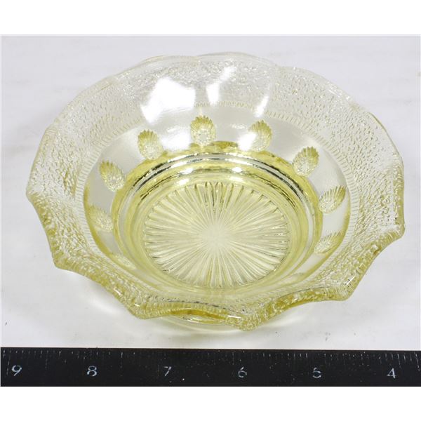 ANTIQUE BRITISH PRESSED GLASS DISH