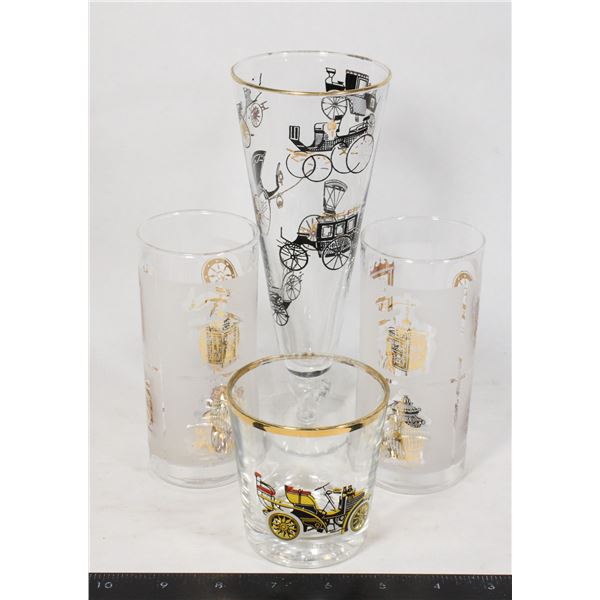 2 - MCM COLONIAL/EARLY AMERICAN HERITAGE HIGHBALLS