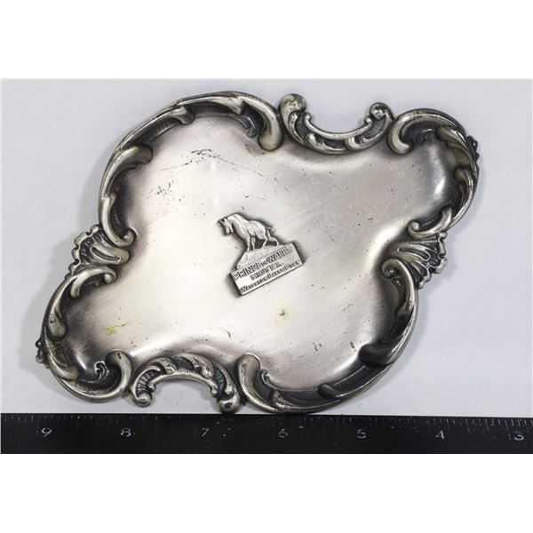 VINTAGE SILVER-PLATED SOUVENIR TRAY FROM PRINCE OF