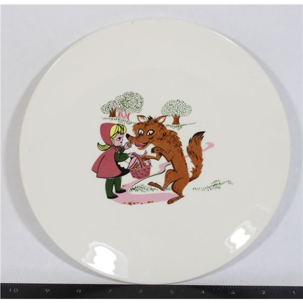 LITTLE RED RIDING HOOD PLATE