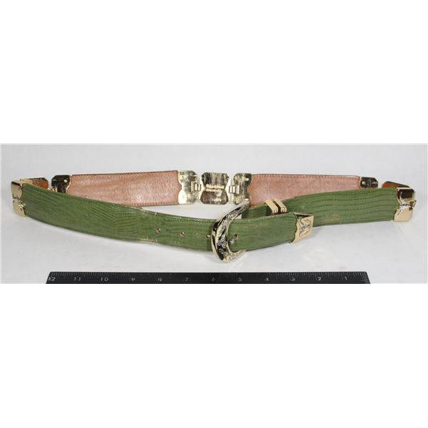 RUDEL LEATHER WESTERN BELT