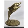 Image 1 : DOUBLE DOLPHIN BRASS ORNAMENT