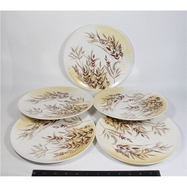 5 MELAMINE VINTAGE PLATES