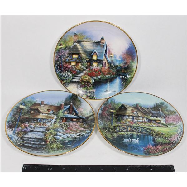 3 X FRANKLIN MINT ROYAL DOULTON COLLECTOR PLATES