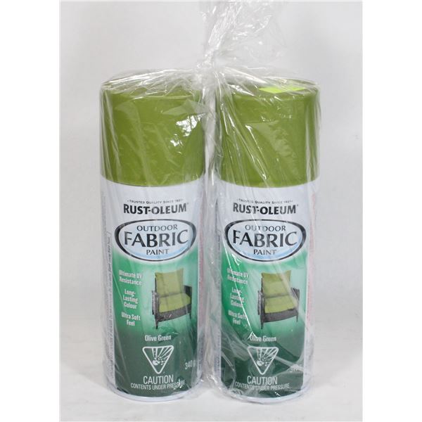 2 NEW CANS OF RUSTOLEUM OUTDOOR FABRIC PAINT