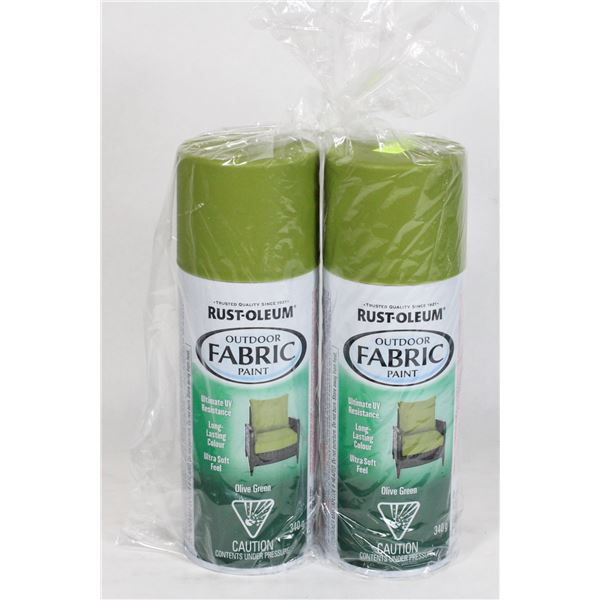 2 NEW CANS OF RUSTOLEUM OUTDOOR FABRIC PAINT