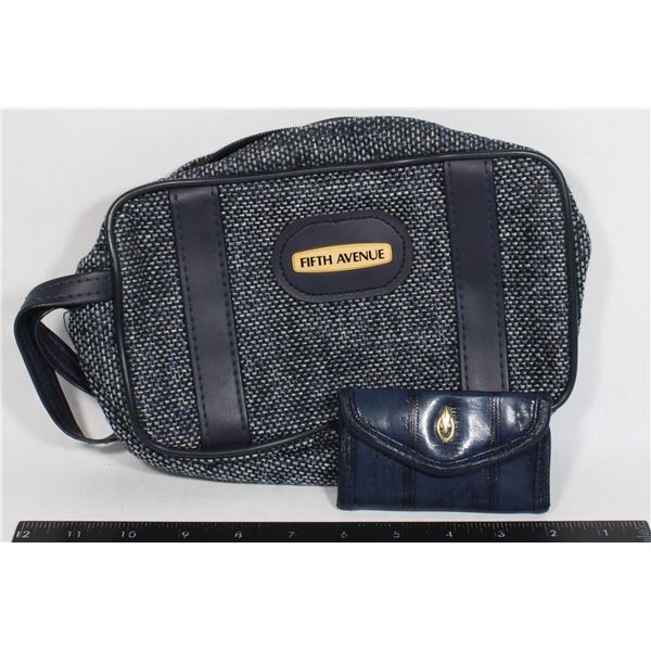 VINTAGE "FIFTH AVENUE" TWEED TRAVEL BAG