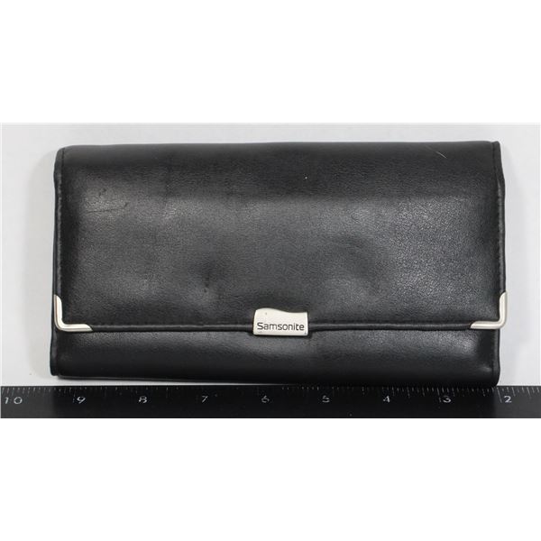 SAMSONITE - VINTAGE 1980'S GENUINE LEATHER WALLET