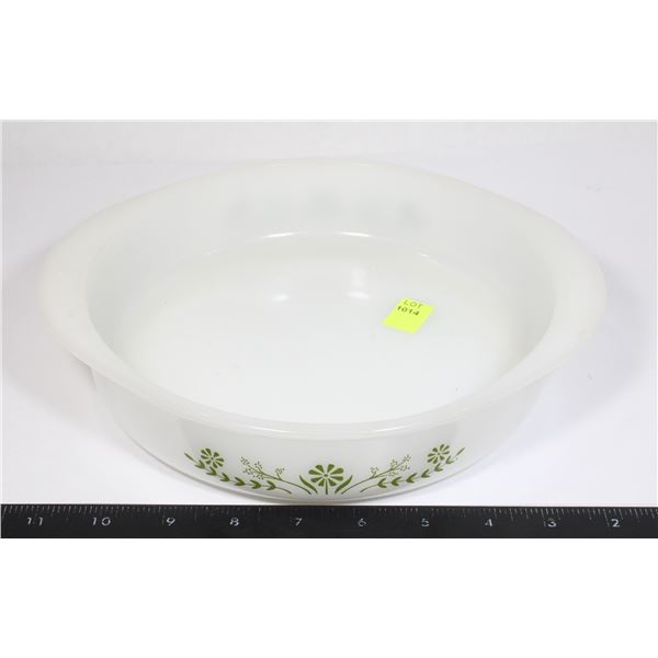 GLASBAKE #82 8" DIAMETER "GREEN DAISY" OR "CRA