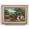 Image 1 : VINTAGE CROSS STITCH TAPESTRY