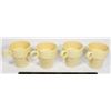 Image 1 : 4 BUTTER YELLOW VINTAGE IKEA "FARGRIK" MUGS
