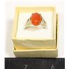 Image 1 : MEN'S SIZE 9.75 RING CARNELIAN BOHO/RED AGATE