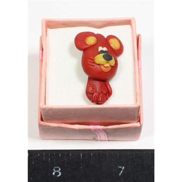 HANDMADE PINS BY MODE: RED MOUSE