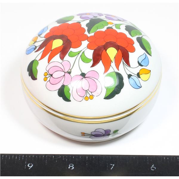 MCM TRINKET BOX - FOLK ART "KALOCSA HUNGARY" HAN