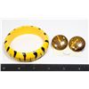 Image 1 : 1980'S PUNK DROP EARRINGS AND BRACELET