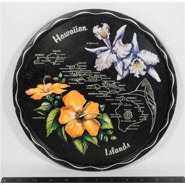 VINTAGE HAWAIIAN ISLANDS TRAY