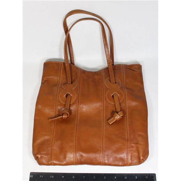 VINTAGE CAMEL - SOHO LEATHER BAG WITH WALLET