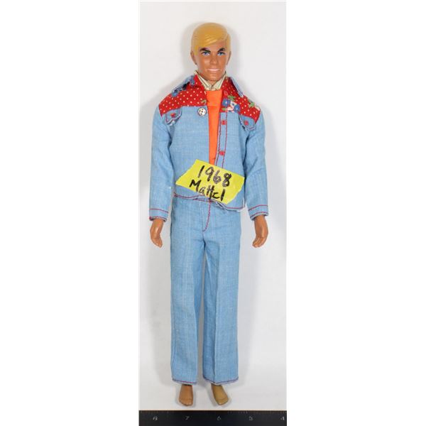 1968 MATTEL KEN DOLL - RARE DENIM JEANS AND WESTER