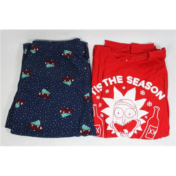 RICK AND MORTY PJ TOP - MEDIUM, AND LANDS' END 16