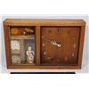 Image 1 : HANDCRAFTED, VINTAGE WOOD CLOCK