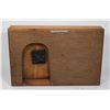 Image 2 : HANDCRAFTED, VINTAGE WOOD CLOCK