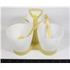 Image 1 : VINTAGE TUPPERWARE CONDIMENT SERVERS WITH 3