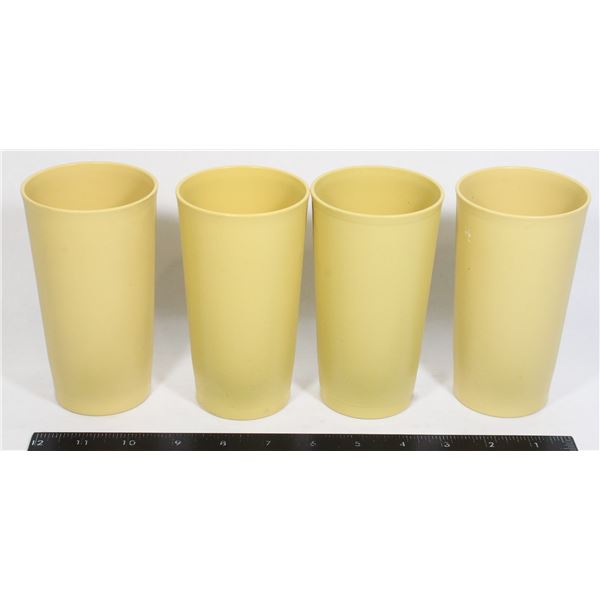 VINTAGE TUPPERWARE 4 LARGE DRINKING GLASSES