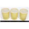 Image 1 : VINTAGE TUPPERWARE 3 SMALL CUPS WITH LIDS