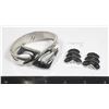 Image 1 : VINTAGE CUFF BRACELET AND CLIP ON EARRINGS