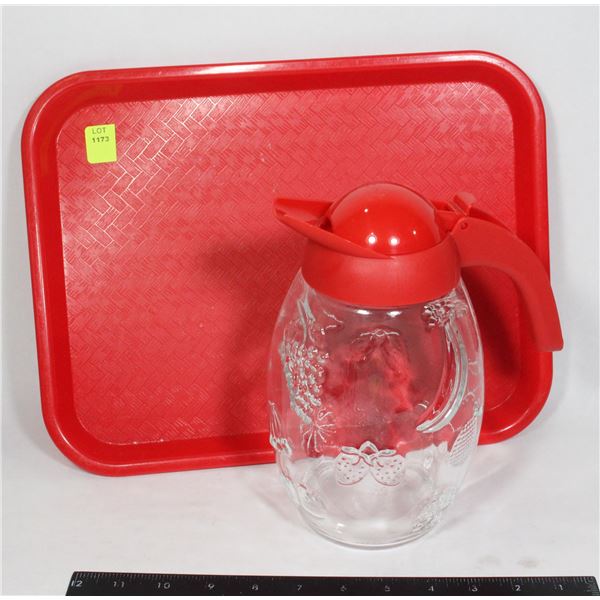 CARLISLE TRAY - MADE IN USA AND JUICE JUG