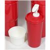 Image 2 : 4 RED TUPPERWARE