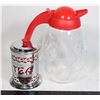 Image 1 : VINTAGE TEA CANISTER PLUS A JUICE JUG