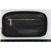 Image 1 : BLACK PEBBLED VEGAN LEATHER POUCH CLUTCH